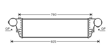 Интеркулер AVA QUALITY COOLING MS4380