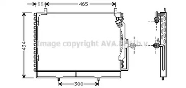 Конденсатор кондиционера AVA QUALITY COOLING MS5161