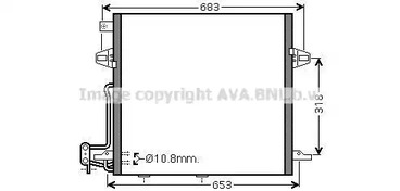 Конденсатор кондиционера AVA QUALITY COOLING MS5406D
