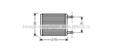 Радиатор отопителя кабины AVA QUALITY COOLING MS6442