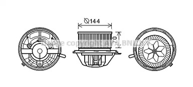 Двигатель вентилятора AVA QUALITY COOLING MS8607