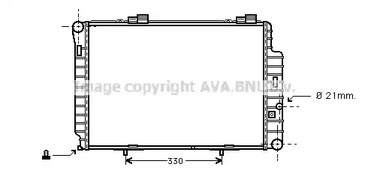Радиатор охлаждения двигателя AVA QUALITY COOLING MSA2234