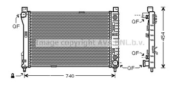 Радиатор охлаждения двигателя AVA QUALITY COOLING MSA2286