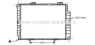 Радиатор охлаждения AVA QUALITY COOLING MSA2287