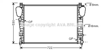 Радиатор охлаждения двигателя AVA QUALITY COOLING MSA2309