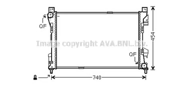 Радиатор охлаждения двигателя AVA QUALITY COOLING MSA2463