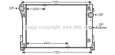 Радиатор охлаждения двигателя AVA QUALITY COOLING MSA2474