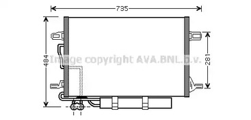 Конденсатор кондиционера AVA QUALITY COOLING MSA5307D
