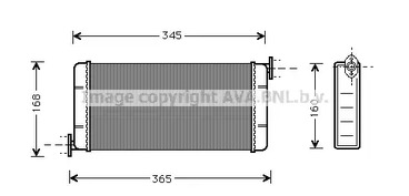Теплообменник отопления салона AVA QUALITY COOLING MSA6109