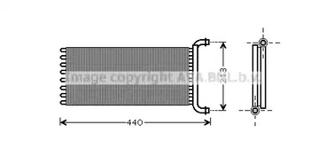 Теплообменник отопление салона AVA QUALITY COOLING MSA6399