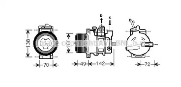 Компрессор кондиционера AVA QUALITY COOLING MSAK566