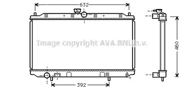 Радиатор охлаждения двигателя AVA QUALITY COOLING MT2111