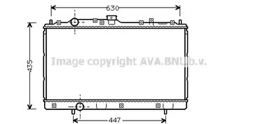 Радиатор охлаждения двигателя AVA QUALITY COOLING MT2113