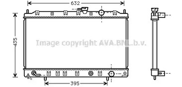 Радиатор системы охлаждения акпп AVA QUALITY COOLING MT2129