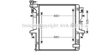 Радиатор охлаждение двигателя AVA QUALITY COOLING MT2203