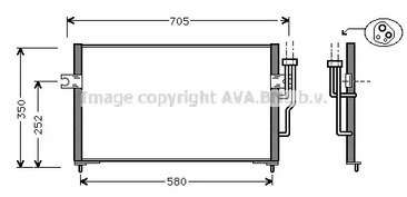 Конденсатор кондиционера AVA QUALITY COOLING MT5100
