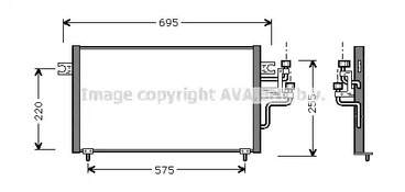 Конденсатор кондиционера AVA QUALITY COOLING MT5119