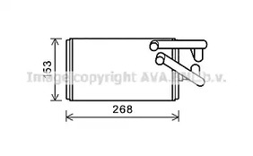 Радиатор печки AVA QUALITY COOLING MT6259