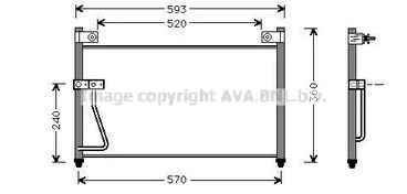 Конденсатор кондиционера AVA QUALITY COOLING MZ5126