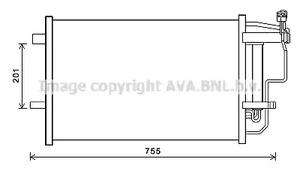 Конденсатор кондиционера AVA QUALITY COOLING MZ5242D