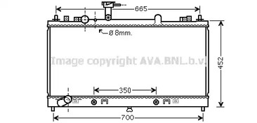 Радиатор системы охлаждения mazda 6 station wagon (gy) 2.3 02-07 акпп AVA QUALITY COOLING MZA2230