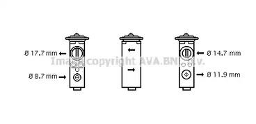 Расширительный клапан кондиционера AVA QUALITY COOLING OL1375