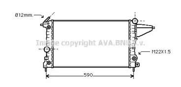 Радиатор охлаждения двигателя AVA QUALITY COOLING OL2117