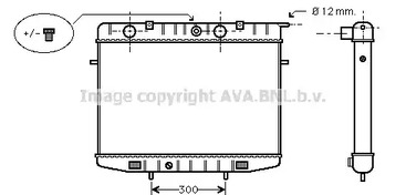 Радиатор охлаждение двигателя AVA QUALITY COOLING OL2175