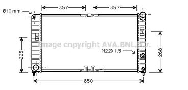 Радиатор охлаждения двигателя AVA QUALITY COOLING OL2285