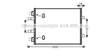 Конденсатор кондиционера AVA QUALITY COOLING OL5480