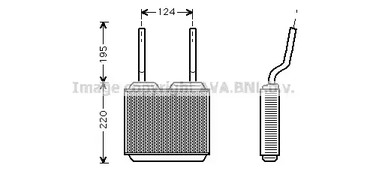 Теплообменник отопления салона AVA QUALITY COOLING OL6132