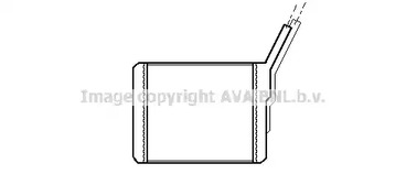 Теплообменник отопления салона AVA QUALITY COOLING OL6182