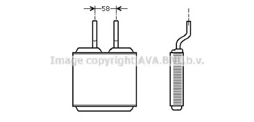Теплообменник отопления салона AVA QUALITY COOLING OL6197
