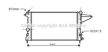 Радиатор охлаждения двигателя AVA QUALITY COOLING OLA2161