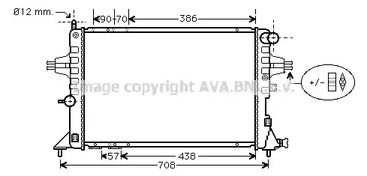 Радиатор охлаждения двигателя AVA QUALITY COOLING OLA2252