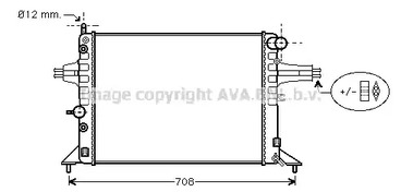 Радиатор охлаждения двигателя AVA QUALITY COOLING OLA2256