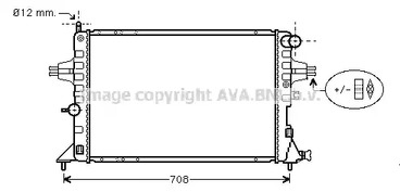 Радиатор охлаждения двигателя AVA QUALITY COOLING OLA2293