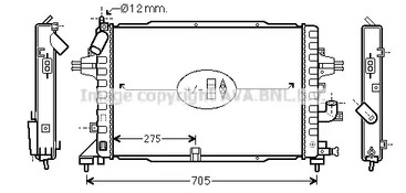 Радиатор охлаждения двигателя AVA QUALITY COOLING OLA2383