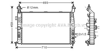 Радиатор охлаждение двигателя AVA QUALITY COOLING OLA2431