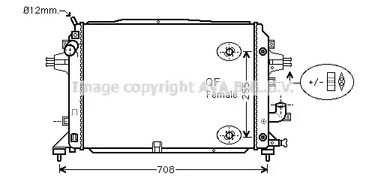 Радиатор охлаждения двигателя AVA QUALITY COOLING OLA2460