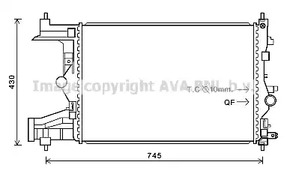 Радиатор охлаждения двигателя AVA QUALITY COOLING OLA2484