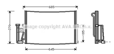 Конденсатор кондиционера AVA QUALITY COOLING OLA5241