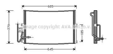 Конденсатор кондиционера AVA QUALITY COOLING OLA5274
