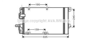 Конденсатор кондиционера AVA QUALITY COOLING OLA5326D