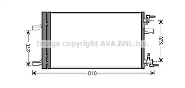 Конденсатор кондиционера AVA QUALITY COOLING OLA5499D