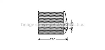 Теплообменник отопления салона AVA QUALITY COOLING OLA6355