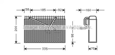 Испаритель кондиционера AVA QUALITY COOLING OLV298