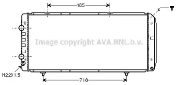 Радиатор охлаждения двигателя AVA QUALITY COOLING PE2151