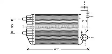 Интеркулер AVA QUALITY COOLING PE4183