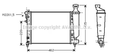 Радиатор охлаждения AVA QUALITY COOLING PEA2012